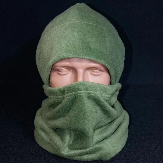 Шапка та бафф із флісу Kirasa KI-821 240 м/г 55-58 олива