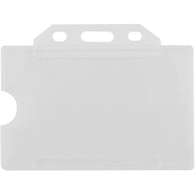 Бейдж Optima горизонтальный PP+PVC, 85х54 мм (O45621)