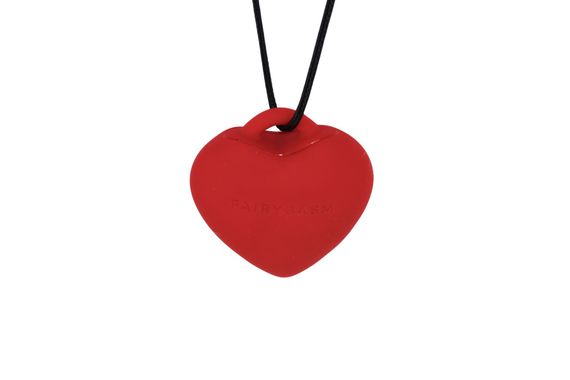 Мінівібратор «Сердечко» FairyGasm PleasureStone red, 9 режимів, на шнурку | Зображення 3