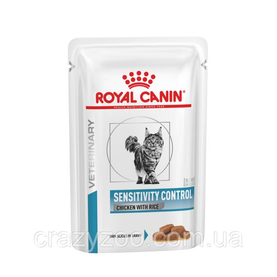 Консерва для дорослих котів Royal Canin Sensitivity Control chicken with rise пауч антиалергенний курка та рис 85 г 40350011