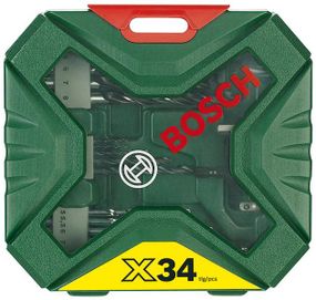 Сверла и насадки Bosch X-LINE-34, набор 34 ед. (2.607.010.608)