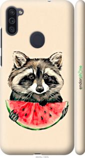 Чохол на Samsung Galaxy M11 M115F Єнотик з кавуном "4605m-1905-2448"