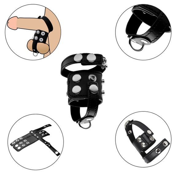 Бондаж для пениса - Erospace Wild Play Cock And Ball Strap C20 sexstyle | Зображення 4