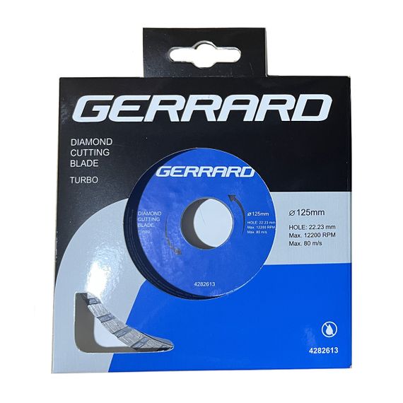 Диск алмазний по бетону Turbo - 125x7.5x22.23мм Gerrard 4282613 | Зображення 1