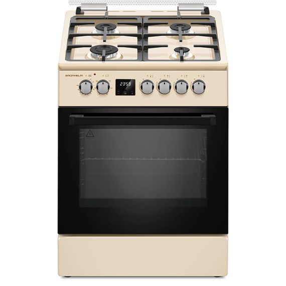 Плита газоэлектрическая Grunhelm FD661234BE Бежева