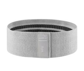 Тканева гумка для фітнесу та спорту PowerPlay 4111 Hip Band S Heavy Сіра (d_64cm) (PP_4111_Grey_S)