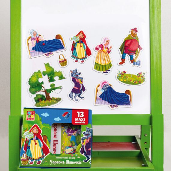 Настільна гра магнітний театр "Червона шапочка" Vladi Toys VT3206-52 Укр | Зображення 2