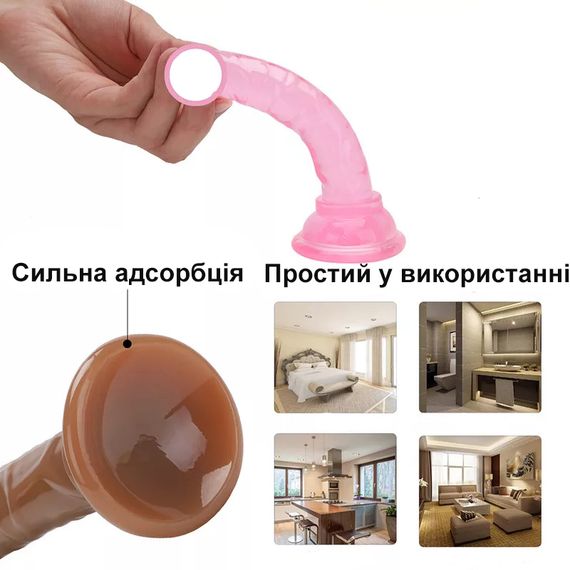 Фаллоимитатор с присоской  (12 см. розового цвета) | Зображення 3