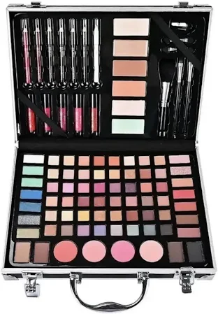 Набор косметики для макияжа в кейсе missyoung GM20250 makeup set black | Зображення 4