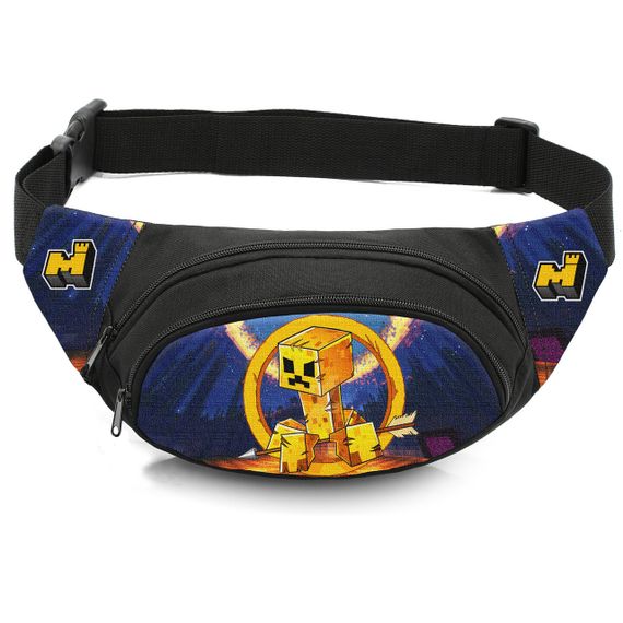 Сумка-бананка дитяча з принтом Minecraft поясна сумка для хлопчика (4534)