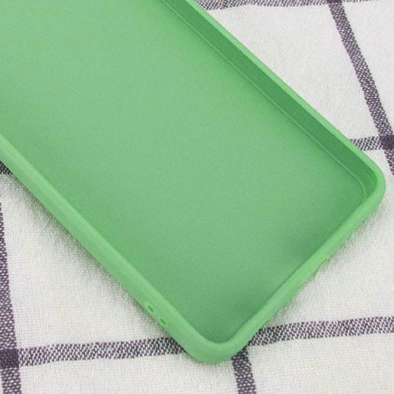 Силиконовый чехол Candy Full Camera для Samsung Galaxy M33 5G Зеленый / Green | Зображення 3