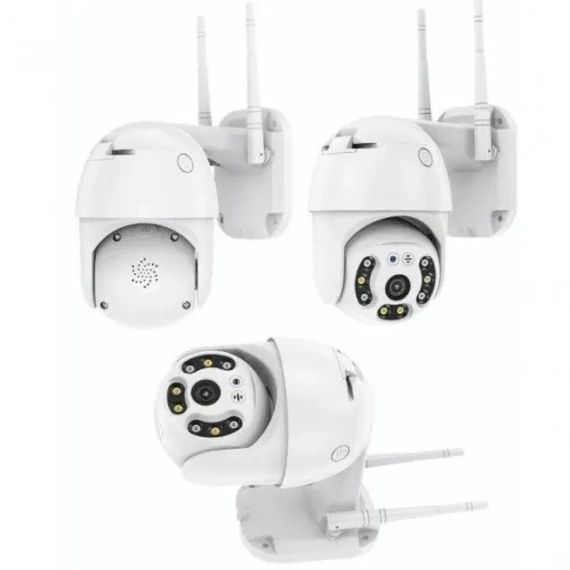 ОЧЕНКА! Поворотна вулична IP-камера відеоспостереження PTZ Wi-Fi xm 2mp (Плохе паковання 3042) | Зображення 6