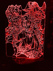 Акриловый светильник-ночник Чуя Накахара красный tty-n000872