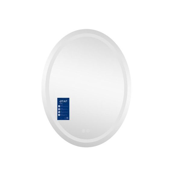 Дзеркало Qtap Mideya 500х700 з LED-підсвіткою Touch, з антизапотіванням, диммером QT2078NCR5070W | Зображення 2