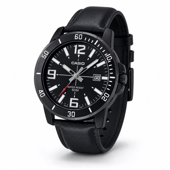 Чоловічий годинник Casio MTP-VD01BL-1B