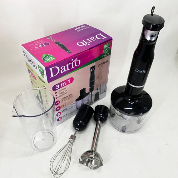 Занурювальний блендер для овочів Dario DB0847 800 Вт, Багатофункціональний блендер EL-41 | Зображення 7