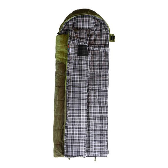 Спальний мішок Tramp Kingwood Regular ковдра лівий dark-olive/grey 220/80 UTRS-053R | Зображення 6