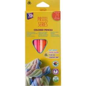 Карандаши цветные Cool For School Pastel Премиум 24 цвета (CF15186)