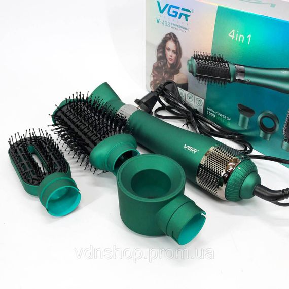 Фен с холодным воздухом для укладки VGR V-493, Фен стайлер щетка с холодным воздухом VH-10 | Зображення 8
