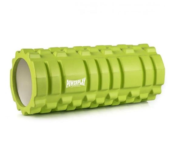 Масажний ролик (роллер) PowerPlay 4025 Massage Roller Зелений (33x14 см) (PP_4025_Green)