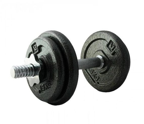Гантель набірна LiveUP 10кг 1шт DUMBELL SET чорний Уні 2-10кг LS2311-10