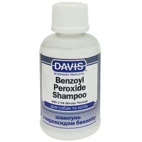 Шампунь для лечения дерматитов, демодекоза, акне у собак и кошек Davis Benzoyl Peroxide Shampoo, 50 мл