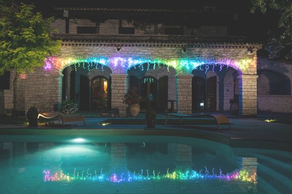 Smart LED Гирлянда Twinkly Icicle RGBW 190, Gen II, IP44, длина 5м, кабель прозрачный (TWI190SPP-TEU) | Зображення 1