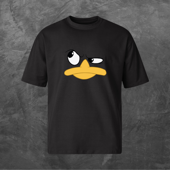 Футболка унісекс з принтом Гусь Оверсайз чорна S