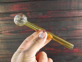 Стеклянная трубка Long Yellow Oil