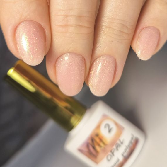 Жидкий полигель Мі OPAL #2 персик с шиммером 30мл (баночка) | Зображення 1