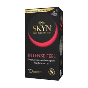Безлатексные премиум-презервативы SKYN Intense Feel 10 шт, точечный рельеф sexstyle