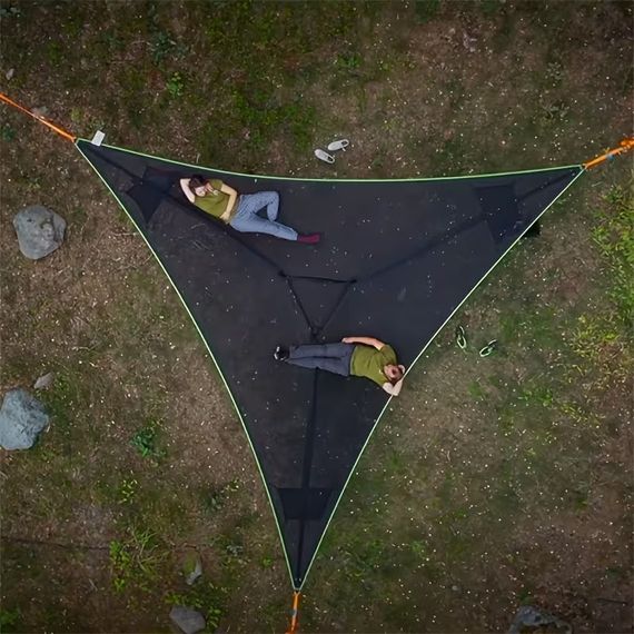 Треугольный походный гамак Air Triangle / Портативный трехместный гамак | Зображення 4