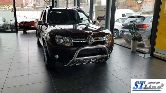 Кенгурятник без надписи WT003 (нерж.) для Dacia Duster 2008-2018 гг | Зображення 4