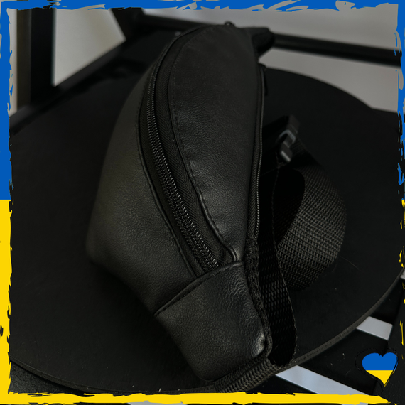 Бананка Guess. Сумка через плече, сумка на пояс. Гесс чорна, унісекс | Зображення 2