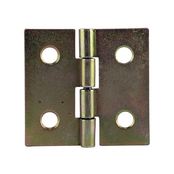 Петля мебельная 20 мм, желтая оцинковка, накладная, стальная | Зображення 2