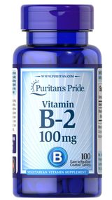 Витамин В-2 Puritan's Pride Vitamin B-2 (Riboflavin) 100 mg 100tabs