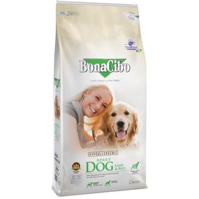 Корм BonaCibo Dog Adult Lamb & Rice сухий з ягнятиною для дорослих собак 15 кг