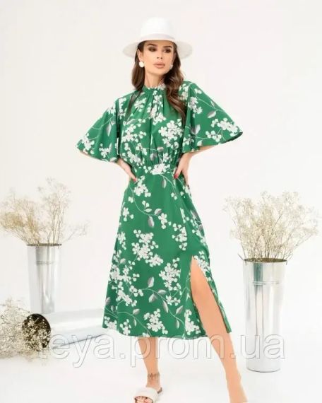 Плаття для жінок колір зелений розмір L FI_008161