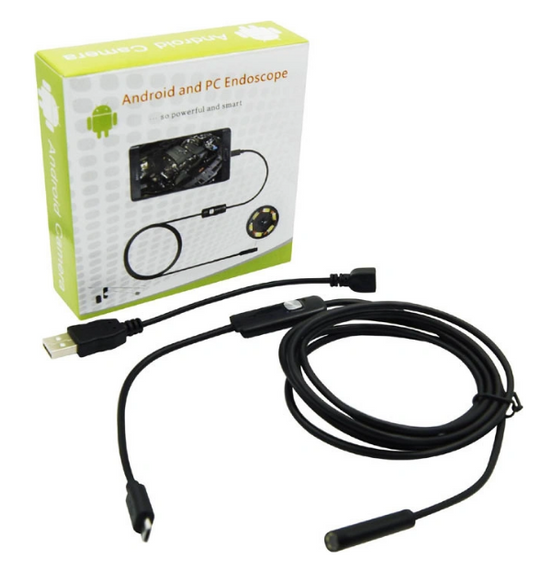Камера Ендоскоп Android та PC Endoscope, гнучка USB-камера (100P) 5 м | Зображення 1
