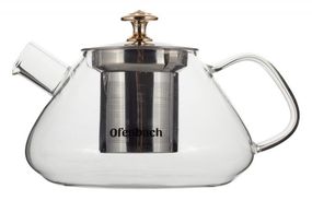 Чайник скляний заварювальний Ofenbach 700мл зі знімним ситечком (0616m)