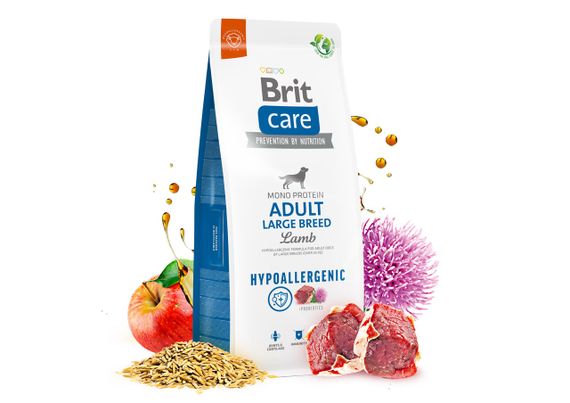 Brit Care Adult Large Breed Lamb сухий корм з ягнятком для собак великих порід, 12 + 2 кг | Зображення 1