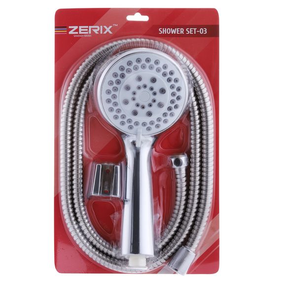Душовий набір (шланг, лійка, кронштейн) Zerix Shower SET-03 (ZX3097) | Зображення 1