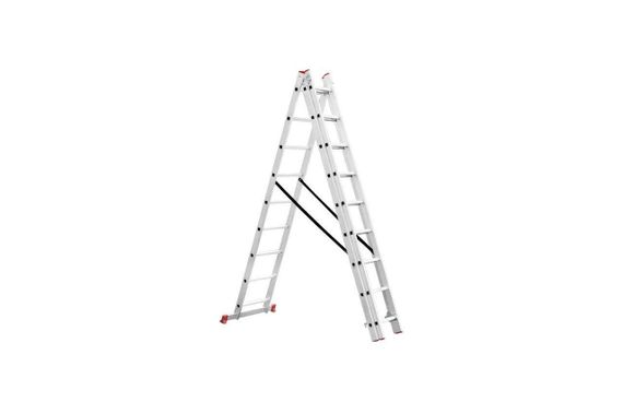 Лестница 3-х раскладная Intertool - 5926 мм х 3x9 ступеней (LT-0309)