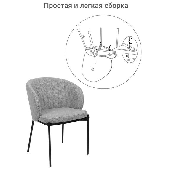 Стул обеденный Concepto Laguna желтый лимон | Зображення 1