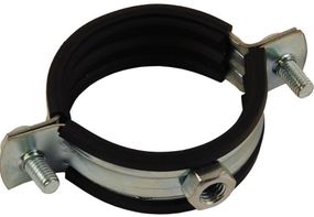 Хомут трубный 85 мм 3 дюйма с гайкой M6 без шпильки