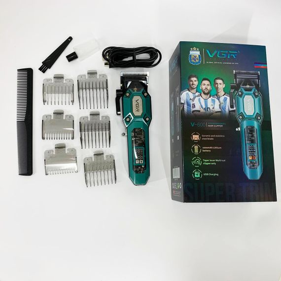 Домашняя машинка аккумуляторная для стрижки волос, Триммер для стрижки волос мощный KT-11 | Зображення 6