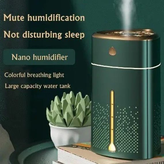 Ультразвуковий зволожувач повітря для дітей з підсвічуванням Heavy Fog Humidifier, Зволожувач міні. Зелений | Зображення 5