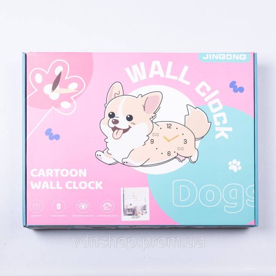 Годинник настінний фігурний із твариною, декоративний HP-3Y-6-325 | Зображення 2