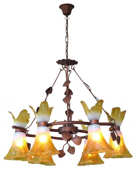 Люстра подвесная флористика E27 60W BR (BKL-076S/6)