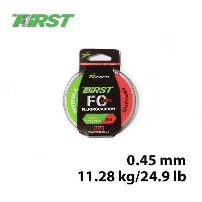 Флюорокарбон Intech Інтеч First FC 8м 0.45 mm 11.28 kg / 24.9 lb